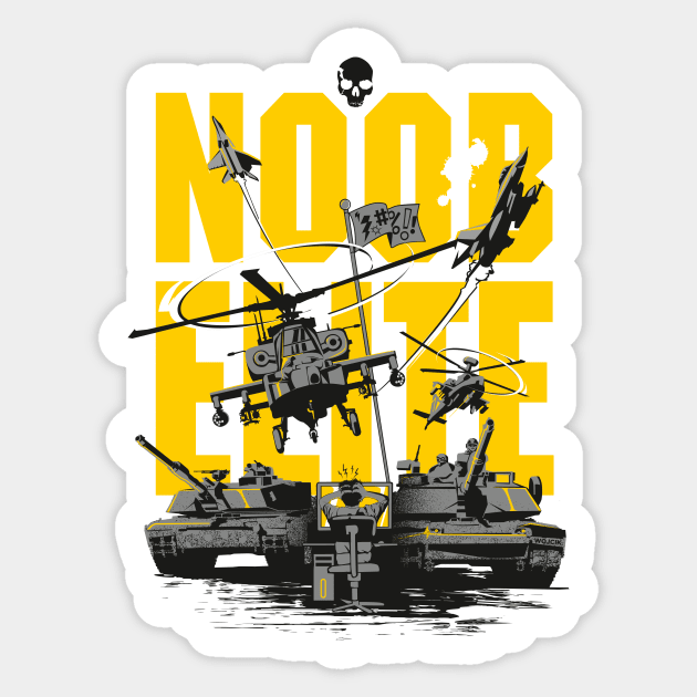 Noob Elite Sticker by wojcik.studio